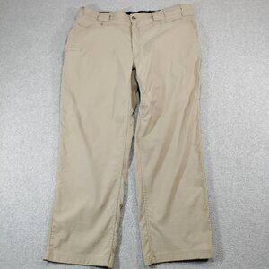 Duluth Trading Pants Men’s XL DuluthFlex Dry on the Fly Khaki Nylon Stretch